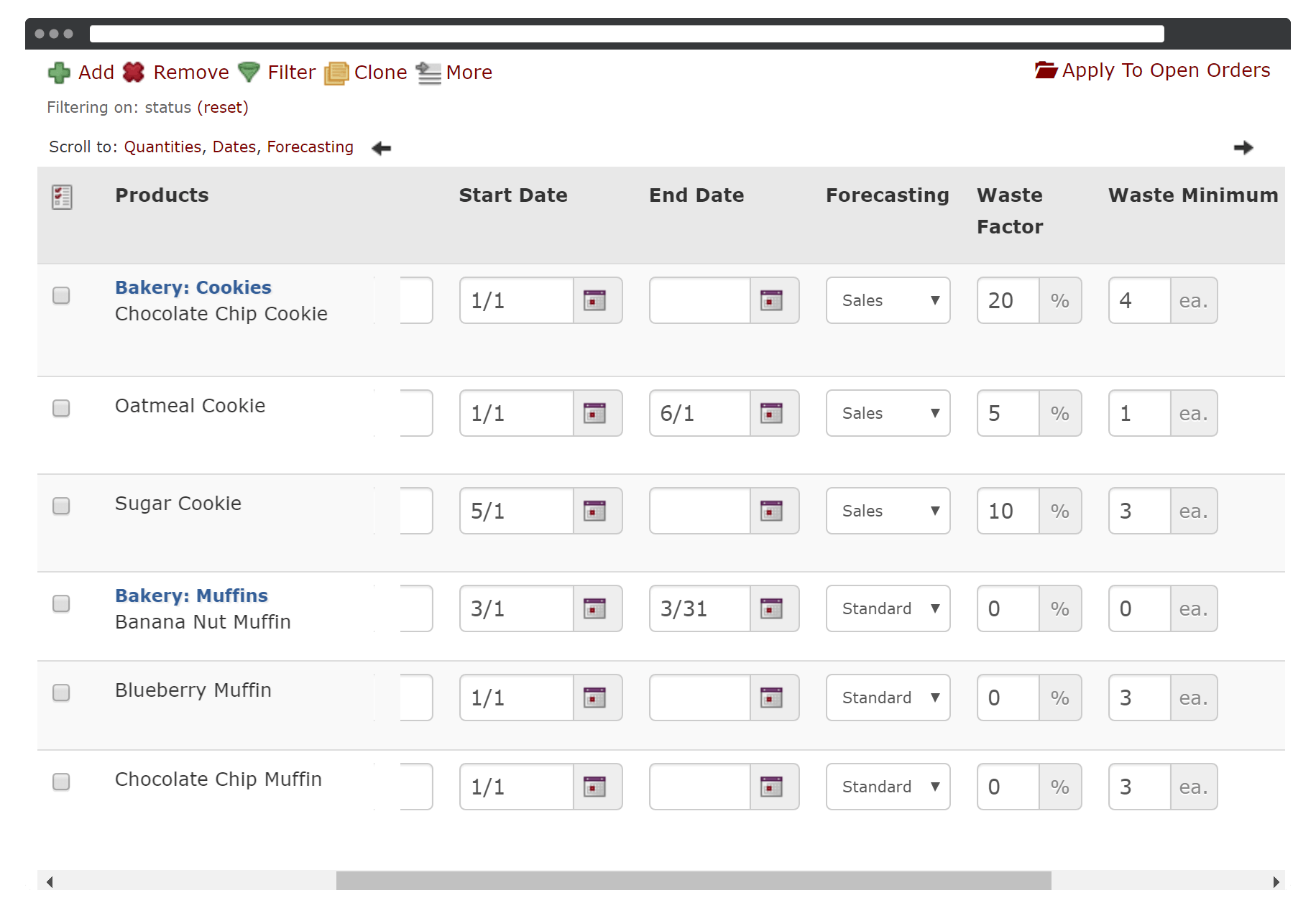 Supplyit order template screenshot